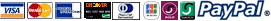 credit cards, PayPal